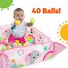 imageBright Starts 5in1 Your Way Ball Play Baby Activity Play Gym ampamp Ball Pit Includes 7 Toys Newborn to Toddler  Rainbow Tropics PinkRainbow Tropics