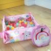 imageBright Starts 5in1 Your Way Ball Play Baby Activity Play Gym ampamp Ball Pit Includes 7 Toys Newborn to Toddler  Rainbow Tropics PinkRainbow Tropics