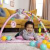 imageBright Starts 5in1 Your Way Ball Play Baby Activity Play Gym ampamp Ball Pit Includes 7 Toys Newborn to Toddler  Rainbow Tropics PinkRainbow Tropics
