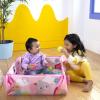 imageBright Starts 5in1 Your Way Ball Play Baby Activity Play Gym ampamp Ball Pit Includes 7 Toys Newborn to Toddler  Rainbow Tropics PinkRainbow Tropics