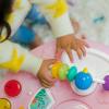 imageBright Starts Around We Go 2in1 Baby Walker Discovery Activity Center and Table Tropic Cool Ages 6 MonthsTropical Coral