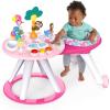 imageBright Starts Around We Go 2in1 Baby Walker Discovery Activity Center and Table Tropic Cool Ages 6 MonthsTropical Coral