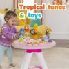 imageBright Starts Around We Go 2in1 Baby Walker Discovery Activity Center and Table Tropic Cool Ages 6 MonthsTropical Coral
