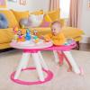 imageBright Starts Around We Go 2in1 Baby Walker Discovery Activity Center and Table Tropic Cool Ages 6 MonthsTropical Coral