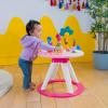 imageBright Starts Around We Go 2in1 Baby Walker Discovery Activity Center and Table Tropic Cool Ages 6 MonthsTropical Coral