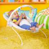 imageBright Starts Baby Bouncer Soothing Vibrations Infant Seat  Removable Toy Bar Nonslip Feet 06 Months Up to 20 lbs Rainforest VibesSafari Fun