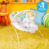 imageBright Starts Baby Bouncer Soothing Vibrations Infant Seat  Removable Toy Bar Nonslip Feet 06 Months Up to 20 lbs Rainforest VibesSafari Fun