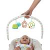 imageBright Starts Baby Bouncer Soothing Vibrations Infant Seat  Taggies Music Removable Toy Bar 06 Months Up to 20 lbs Happy Safari