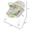 imageBright Starts Baby Bouncer Soothing Vibrations Infant Seat  Taggies Music Removable Toy Bar 06 Months Up to 20 lbs Happy Safari