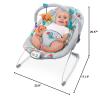 imageBright Starts Baby Bouncer Soothing Vibrations Infant Seat  Taggies Music Removable Toy Bar 06 Months Up to 20 lbs Toucan Tango
