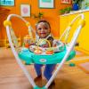 imageBright Starts Bounce Bounce Baby 2in1 Activity Center Jumper ampamp Table  Playful Pond Green 6 MonthsCooking Up Fun