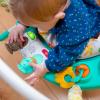 imageBright Starts Bounce Bounce Baby 2in1 Activity Center Jumper ampamp Table  Playful Pond Green 6 MonthsCooking Up Fun