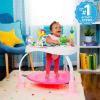imageBright Starts Bounce Bounce Baby 2in1 Activity Center Jumper ampamp Table  Playful Pond Green 6 MonthsPlayful Palms