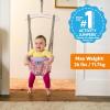 imageBright Starts Bounce n Spring Deluxe Door Jumper for Baby with Adjustable Strap 6 Months and Up Max Weight 26 lbsPurple Paradise
