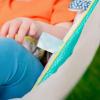 imageBright Starts Comfy Baby Bouncer Soothing Vibrations Infant Seat  Taggies Music Removable Toy Bar 06 Months Up to 20 lbs Whimsical WildJungle Vines