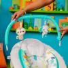 imageBright Starts Comfy Baby Bouncer Soothing Vibrations Infant Seat  Taggies Music Removable Toy Bar 06 Months Up to 20 lbs Whimsical WildJungle Vines
