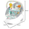 imageBright Starts Comfy Baby Bouncer Soothing Vibrations Infant Seat  Taggies Music Removable Toy Bar 06 Months Up to 20 lbs Whimsical WildWhimsical Wild