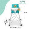 imageBright Starts Disney Baby Finding Nemo Pop n Dine Portable Highchair Suction Cup Nemo Toy Space Saving High Chair for IndoorOutdoor Dining with Fast Easy Compact Fold 6 Months  45 PoundsNemo
