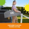 imageBright Starts Disney Baby Finding Nemo Pop n Dine Portable Highchair Suction Cup Nemo Toy Space Saving High Chair for IndoorOutdoor Dining with Fast Easy Compact Fold 6 Months  45 PoundsGray