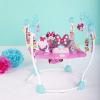 imageBright Starts Disney Baby MINNIE MOUSE PeekABoo Baby Activity Center Jumper with 8 Toys Lights ampamp Sounds 360Degree Seat 612 Months PinkBlue