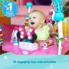 imageBright Starts Disney Baby MINNIE MOUSE PeekABoo Baby Activity Center Jumper with 8 Toys Lights ampamp Sounds 360Degree Seat 612 Months PinkBlue