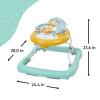 imageBright Starts Disney Baby Mickey Mouse Original Bestie 2in1 Baby Activity Walker  Easy Fold Frame and Removable Toy Station 6 Months and upYellow