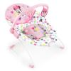 imageBright Starts Disney Baby Minnie Mouse Baby Bouncer Soothing Vibrations Plush Infant Seat  Removable Toy Bar Nonslip Feet 06 Months Up to 20 lbs Spotty DottyMinnie Mouse Spotty Dotty
