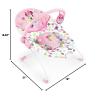 imageBright Starts Disney Baby Minnie Mouse Baby Bouncer Soothing Vibrations Plush Infant Seat  Removable Toy Bar Nonslip Feet 06 Months Up to 20 lbs Spotty DottyMinnie Mouse Spotty Dotty