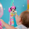 imageBright Starts Disney Baby Minnie Mouse Forever Besties Baby Activity Center Jumper with 10 Toys Lights ampamp Sounds 360Degree Seat 612 Months PinkMinnie Mouse Forever Besties