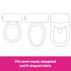 imageBright Starts Disney Baby Stitch Flip ampamp Sit Potty Training Seat Attaches to Toilet Securely Space Saving Design Fits Most Toilets Easy to CleanMinnie