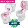 imageBright Starts Disney Baby Stitch Flip ampamp Sit Potty Training Seat Attaches to Toilet Securely Space Saving Design Fits Most Toilets Easy to CleanMinnie