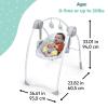 imageBright Starts Disney Baby Winnie The Pooh Milestone Swing Classic Pals Foldable Design with Toys ampamp Melodies Unisex Newborn 6 20 lbs