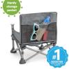 imageBright Starts Disney Mickey Mouse Pop N Sit Portable Booster IndoorOutdoor Use Floor Seat with Feeding Tray Blue 6 Mos  3 YrsGray 2