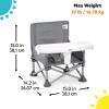 imageBright Starts Disney Mickey Mouse Pop N Sit Portable Booster IndoorOutdoor Use Floor Seat with Feeding Tray Blue 6 Mos  3 YrsGray 2
