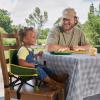 imageBright Starts Disney Mickey Mouse Pop N Sit Portable Booster IndoorOutdoor Use Floor Seat with Feeding Tray Blue 6 Mos  3 YrsJohn Deere
