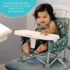 imageBright Starts Disney Mickey Mouse Pop N Sit Portable Booster IndoorOutdoor Use Floor Seat with Feeding Tray Blue 6 Mos  3 YrsJungle Bontanical