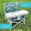 imageBright Starts Disney Mickey Mouse Pop N Sit Portable Booster IndoorOutdoor Use Floor Seat with Feeding Tray Blue 6 Mos  3 YrsJungle Bontanical