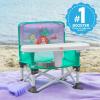 imageBright Starts Disney Mickey Mouse Pop N Sit Portable Booster IndoorOutdoor Use Floor Seat with Feeding Tray Blue 6 Mos  3 YrsLittle Mermaid