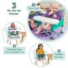 imageBright Starts Disney Mickey Mouse Pop N Sit Portable Booster IndoorOutdoor Use Floor Seat with Feeding Tray Blue 6 Mos  3 YrsLittle Mermaid