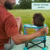 imageBright Starts Disney Mickey Mouse Pop N Sit Portable Booster IndoorOutdoor Use Floor Seat with Feeding Tray Blue 6 Mos  3 YrsMickey