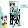 imageBright Starts Disney Mickey Mouse Pop N Sit Portable Booster IndoorOutdoor Use Floor Seat with Feeding Tray Blue 6 Mos  3 YrsMickey