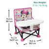 imageBright Starts Disney Mickey Mouse Pop N Sit Portable Booster IndoorOutdoor Use Floor Seat with Feeding Tray Blue 6 Mos  3 YrsMinnie