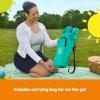 imageBright Starts Disney Mickey Mouse Pop N Sit Portable Booster IndoorOutdoor Use Floor Seat with Feeding Tray Blue 6 Mos  3 YrsTeal