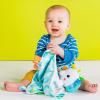 imageBright Starts Elephant Cuddle n Tags 2Sided Baby Lovey Security Soothing Blanket 16quot1 Count Pack of 1