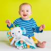 imageBright Starts Elephant Cuddle n Tags 2Sided Baby Lovey Security Soothing Blanket 16quot1 Count Pack of 5