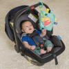 imageBright Starts Fuzzy Feelies Soothing Plush Security Blanket with Taggies Clips to Carriers and Strollers Newborn and up