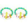 imageBright Starts Grab ampamp Spin Baby Rattle ampamp BPAFree Teether Toy Ages 3 MonthsGrab  Spin Rattle
