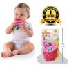 imageBright Starts Gummy Buddies 3Pack Textured Teethers  BPAFree Elephant Lion Monkey  Unisex 3 Months Purse