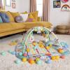 imageBright Starts Hug N Cuddle Activity Gym ampamp Playmat with TakeAlong ToysTotally Tropical