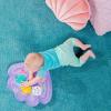 imageBright Starts Hungry Monkey Tummy Time Water Mat Baby Play Mat Inflatable Sensory Toy for Infants Age 06 MonthsThe Little Mermaid